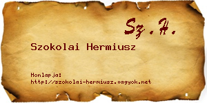 Szokolai Hermiusz névjegykártya